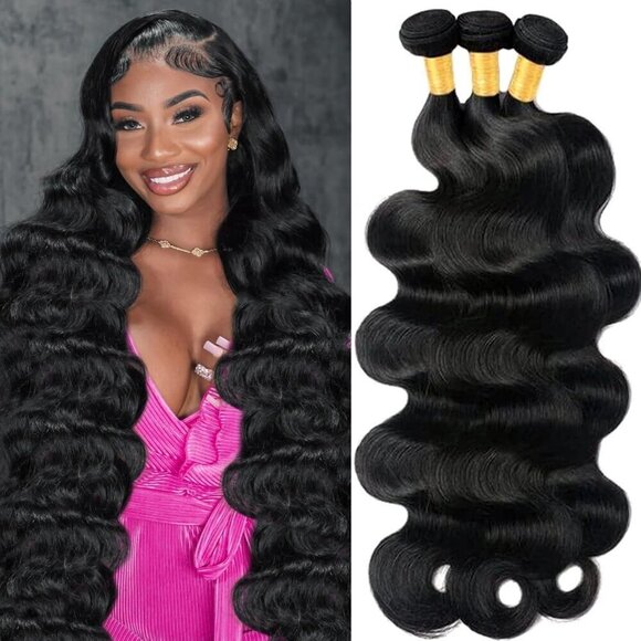 12A Human Hair Bundles Body Wave Bundles Human Hair 18 20 22 Inch 100% Unprocess